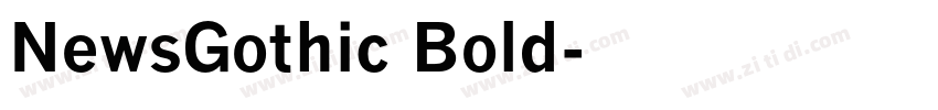 NewsGothic Bold字体转换